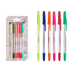 SET 6 PENNE A SFERA NORMALI FLUORO
