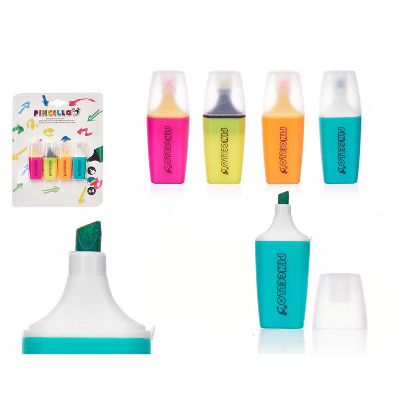 SET 4 HIGHLIGHTERS MINI