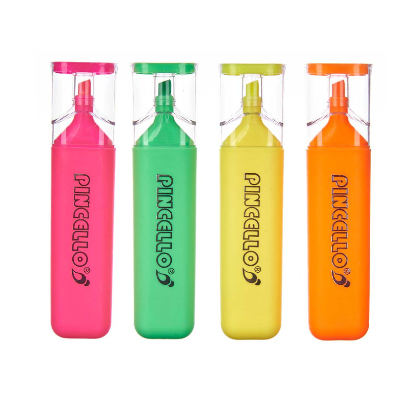 SET 4 HIGHLIGHTERS LARGE