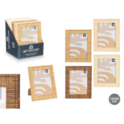 STRIPED PHOTO FRAME 15X20 ASSORTED 4