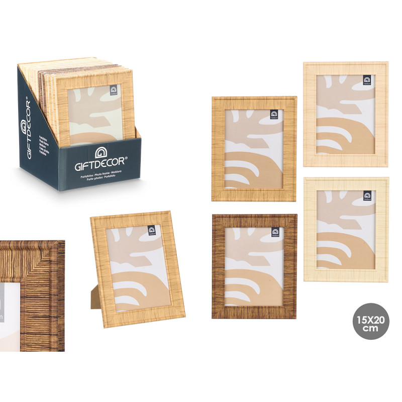 STRIPED PHOTO FRAME 15X20 ASSORTED 4