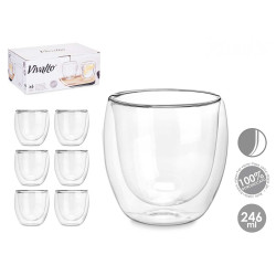 BICCHIERE BOROSILICATO ACQUA 245 ML
