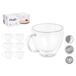 TAZZA DA CAFFÈ IN BOROSILICATO 140 ML