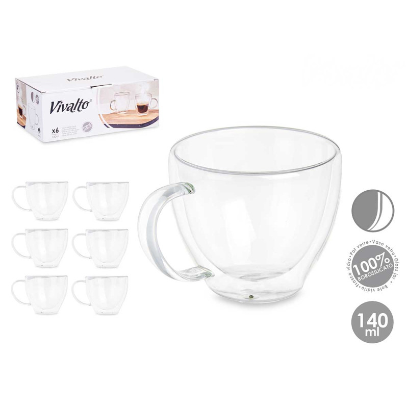 CANECA BOROSILICATO 140 ML