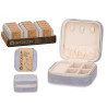 GREY SQUARE JEWERLY STORAGE BOX