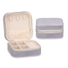 GREY SQUARE JEWERLY STORAGE BOX