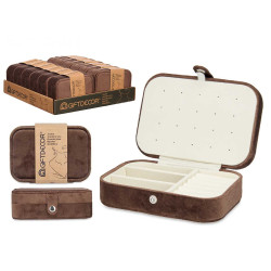 JOYERO RECTANGULAR MARRON