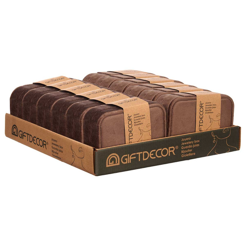 JOYERO RECTANGULAR MARRON