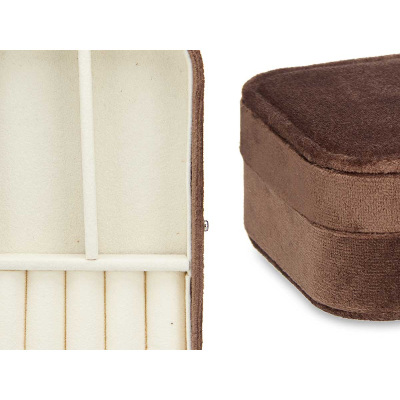 JOYERO RECTANGULAR MARRON