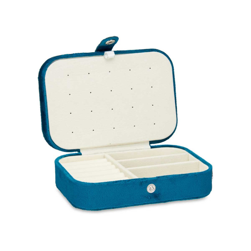 JOYERO RECTANGULAR AZUL PETROLEO