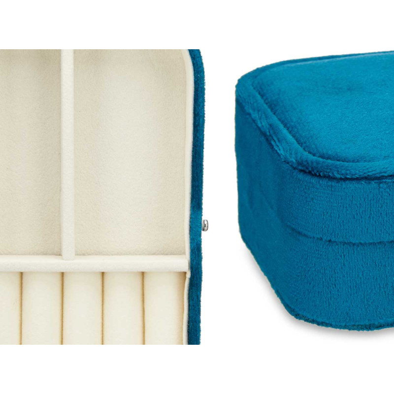 JOYERO RECTANGULAR AZUL PETROLEO
