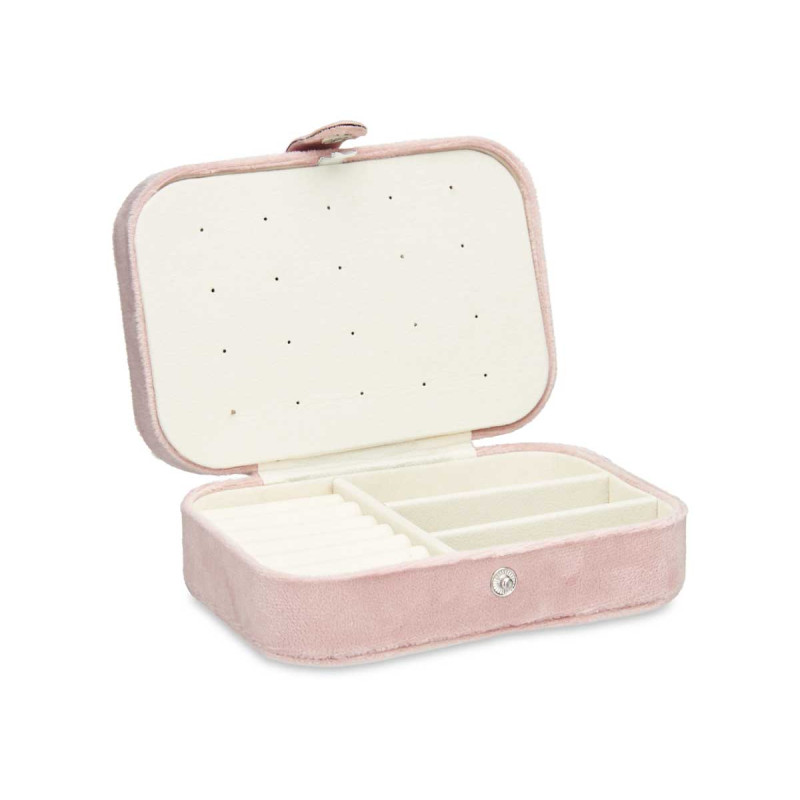 PINK RECTANGULAR JEWERLY STORAGE BOX