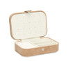 BEIGE RECTANGULAR JEWERLY STORAGE BOX