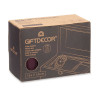 WATCH BOX 3 SLOTS AND LOCK BURGUNDY