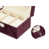  PORTA OROLOGI 3 SCOMPARTI CON CHIAVE BORDEAUX