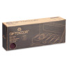 WATCH BOX 6 SLOTS AND LOCK BURGUNDY