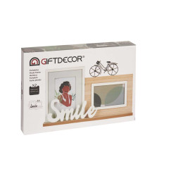 DOUBLE PHOTO HOLDER SMILE