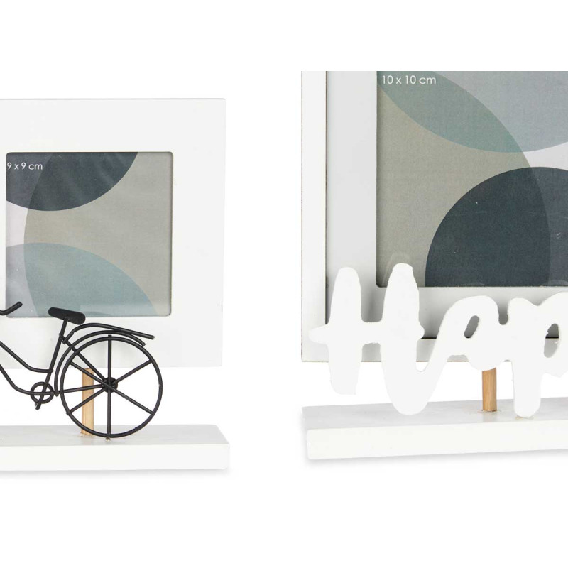 TRIPLE PHOTO HOLDER HAPPY