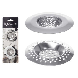 SET OF 2 DEEP STEEL SINK FILTERS WITH HOLES SMALL