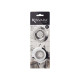 SET OF 2 DEEP STEEL SINK FILTERS WITH HOLES SMALL