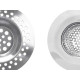 SET OF 2 DEEP STEEL SINK FILTERS WITH HOLES SMALL