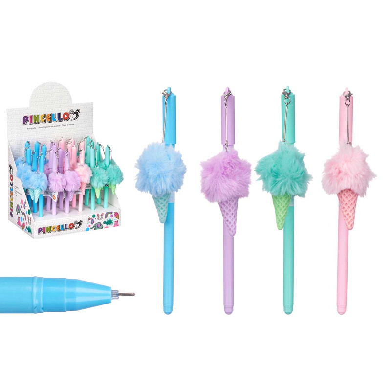 CANETA COM POMPOM GELADO SORT 4