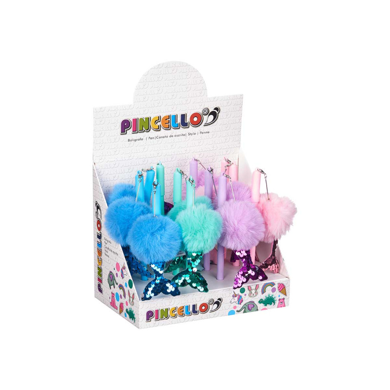 CANETA COM POMPOM SEREIAS SORT 4