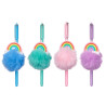 STYLO À POMPON ARC-EN-CIEL ASSORT 4