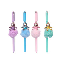 CANETA COM POMPOM URSO SORT 4