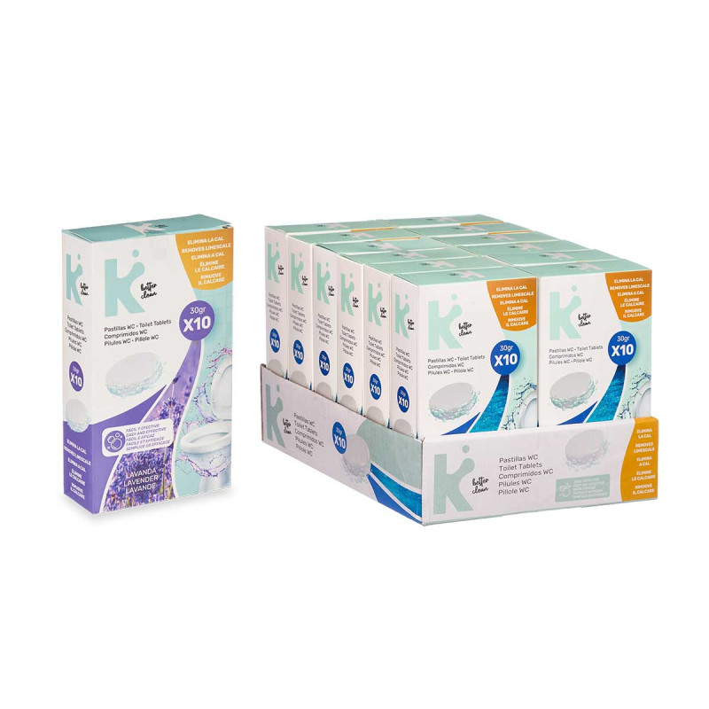 SET 10 PASTIGLIE WC 30GR LAVANDA
