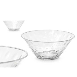 TAÇA DE PLÁSTICO PONTOS 28CM TRANSPARENTE