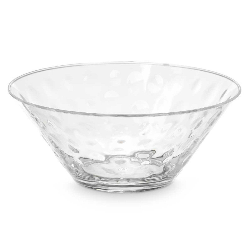 TAÇA DE PLÁSTICO PONTOS 28CM TRANSPARENTE