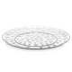 PLATO LLANO PLASTICO PUNTOS 30CM TRANSPARENTE