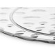 ASSIETTE PLATE EN PLASTIQUE POINTS 30CM TRANSP