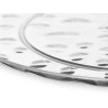 ASSIETTE PLATE EN PLASTIQUE POINTS 30CM TRANSP