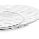 ASSIETTE À DESSERT EN PLASTIQUE POINTS 21,5CM TRAN