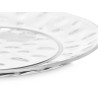 PIATTO DOLCE PLASTICA PUNTI 21,5CM TRASPARENTE