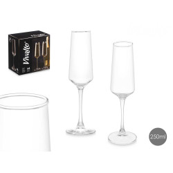 CÁLICE CÓNICO DE CHAMPANHE 250ML