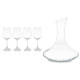 SET DECANTADOR 1800ML 4 COPAS 420ML