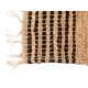 BLACK AND NATURAL STRIPED CARPET 60 X 90 CM