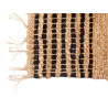 TAPIS RAYÉ NOIR ET NATUREL 60 X 90 CM