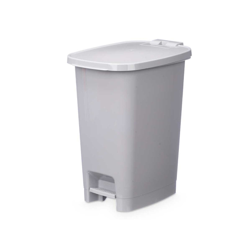 BALDE DO LIXO 10L PEDAL CINZENTO