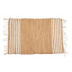 WHITE AND NATURAL STRIPED CARPET 60 X 90 CM