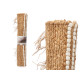 WHITE AND NATURAL STRIPED CARPET 60 X 90 CM