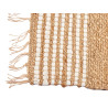 WHITE AND NATURAL STRIPED CARPET 60 X 90 CM
