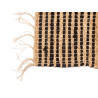 BLACK AND NATURAL STRIPED CARPET 70 X 140 CM