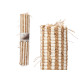 WHITE AND NATURAL DOUBLE STRIPED CARPET 60 X 90 CM