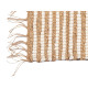 WHITE AND NATURAL DOUBLE STRIPED CARPET 60 X 90 CM