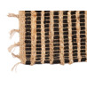 BLACK AND NATURAL DOUBLE STRIPED CARPET 60 X 90 CM