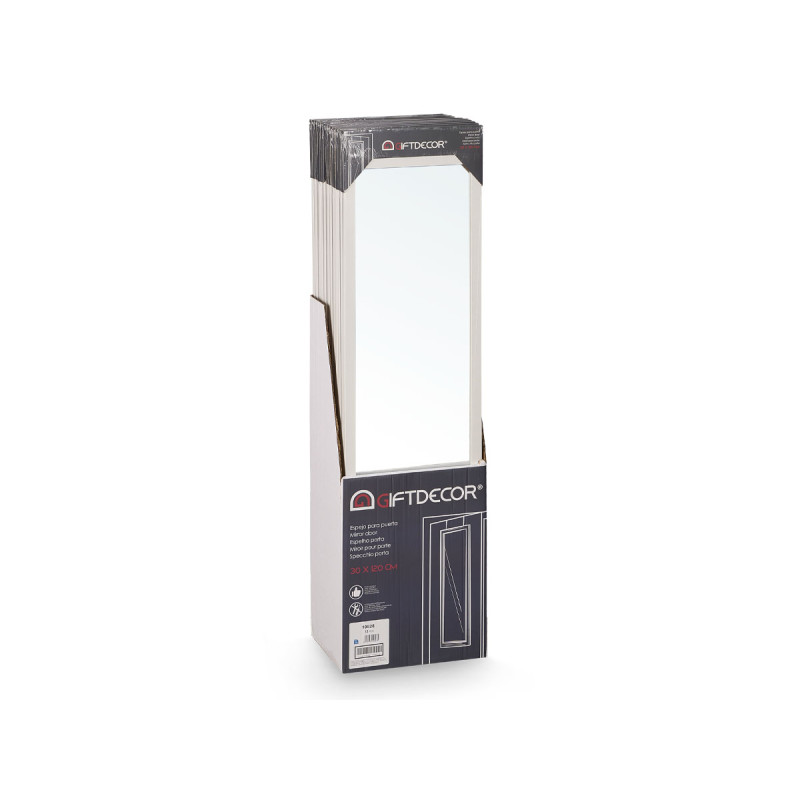 MIROIR DE PORTE BLANC 30X120CM